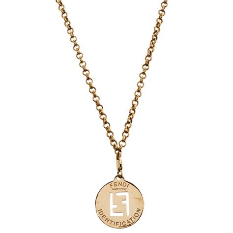 fendi id pendant|fendi jewelry for women.